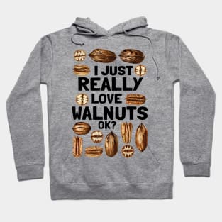 Go Vegan I Just Really Love Walnuts Hoodie